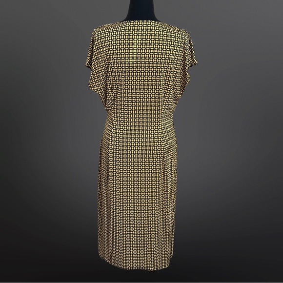 Tahari Yellow and Black Dress - Picture 7 of 12